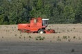 Old combine harvester Bizon Royalty Free Stock Photo