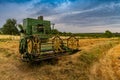 Old combine harvester Royalty Free Stock Photo