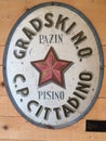 Old communist party sign