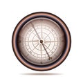 Old compass on white background Royalty Free Stock Photo