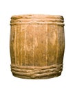 Old completely wooden barrel