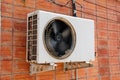 Old compressor air-conditioner Royalty Free Stock Photo