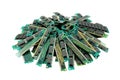 Old computer memory modules, isolated Royalty Free Stock Photo