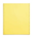 Old Computer Paper Yellow