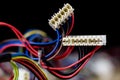 Old computer wires. Cables lpt, com1 and com2 for desktop and la Royalty Free Stock Photo