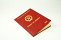 Old comunist party member book Royalty Free Stock Photo