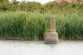 old concrete artifact called WELL for the extraction of methane