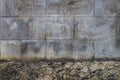 Old concrete block wall background and texture Royalty Free Stock Photo