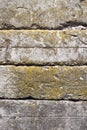 Old concrete blocks wall background closeup Royalty Free Stock Photo