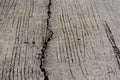 Old concrete crack Royalty Free Stock Photo