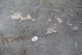 Old concrete floor with glue buildup and dirt