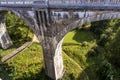 Old concrete railway bridge in Stanczyki, Mazury, Poland Royalty Free Stock Photo