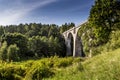 Old concrete railway bridge in Stanczyki, Mazury, Poland