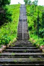 Old Concrete steps in temple Royalty Free Stock Photo