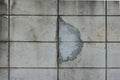 Old concrete wall crack repair Royalty Free Stock Photo
