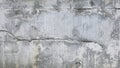 Old concrete wall with cracked. Old gray cement or concrete wall textured background. Royalty Free Stock Photo