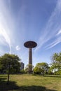 Concrete water tower in Dunaujvaros, Hungary Royalty Free Stock Photo