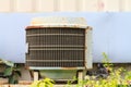 Old condensing unit Royalty Free Stock Photo