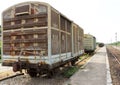 Old container bogie Royalty Free Stock Photo