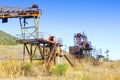 Old conveyor belt of an abandoned industry Royalty Free Stock Photo