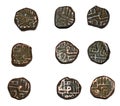 Old Copper Coins Nawanagar Princely State Gujarat