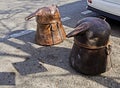 Old copper hooch is sold at the flea market in Georgia