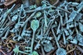 Old copper keys Royalty Free Stock Photo