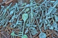 Old copper keys Royalty Free Stock Photo