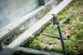 Old copper water tap outside home Royalty Free Stock Photo