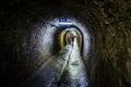 Old corridor in the salt mine Turda, Cluj, Romania Royalty Free Stock Photo