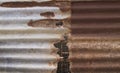 Old corrugated iron fence Royalty Free Stock Photo