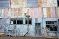 Old Corrugated Steel Industrial Building