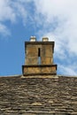 Old Cotswold Stone Roof and Chimney Royalty Free Stock Photo