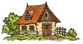 Old Cottage clip-art