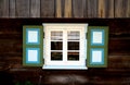 Old cottage window. Royalty Free Stock Photo