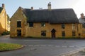 Old cottages in village in england uk Royalty Free Stock Photo