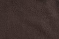 Old cotton brown fabric, pilling on the surface. Royalty Free Stock Photo