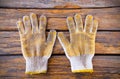 Old cotton work glove