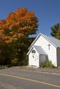 Old Country Church in Autumn Royalty Free Stock Photo