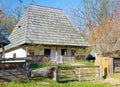 Old country farmstead with house Royalty Free Stock Photo