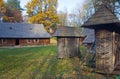 Old country farmstead with house Royalty Free Stock Photo