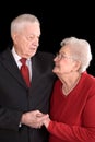 Old couple in love