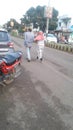 Old couple with morning walk