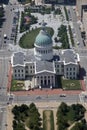 Old courthouse has seen from top of Arch city ST Louis Royalty Free Stock Photo