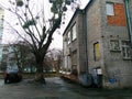 the old courtyard of the city of Kiev, Lukyanovka