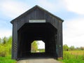 Covered Bridge Sawmill Creek New Brunswick Royalty Free Stock Photo