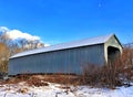 Old covered bridge in Sheffield Royalty Free Stock Photo