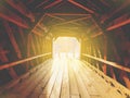 Old covered bridge in Sheffield Royalty Free Stock Photo