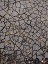 Old cracked asphalt surface. Background or texture Royalty Free Stock Photo