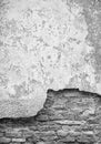 Old cracked brick wall background. Royalty Free Stock Photo